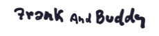 Frank and Buddy logo featuring playful font with the number 8 integrated in the design representing fun for all ages
